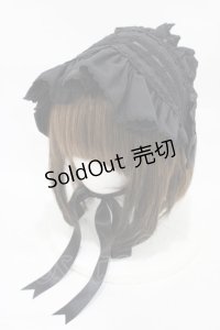 ALICE and the PIRATES / My Dear Dollフリルヘッドドレス  ブラック H-25-11-27-013-PA-AC-NS-ZH