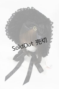 BABY,THE STARS SHINE BRIGHT / Romantic Roseハーフボンネット(バーバリー)  ブラック H-25-11-27-014-BA-AC-NS-ZH