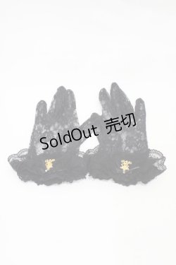 画像1: ALICE and the PIRATES / A/Pレースショートグローブ  ブラック H-25-11-27-019-PA-ZA-NS-ZH