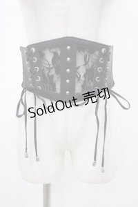axes femme / レース使いコルセットベルト Free ブラック H-25-11-27-020-AX-ZA-NS-ZH