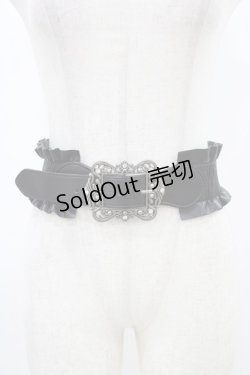 画像1: axes femme / クラシカルバックルベルト Free ブラック H-25-11-27-022-AX-AC-NS-ZH