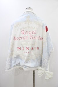 m petit by misako / NINA'S コラボ ブランケット  サックス H-25-11-27-023-LO-ZA-NS-ZH