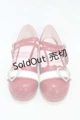 BABY,THE STARS SHINE BRIGHT / ハートバックルシューズ（2025） LL/約25.0〜25.5cm エンジ H-25-11-27-025-BA-SH-NS-ZH