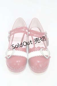 BABY,THE STARS SHINE BRIGHT / ハートバックルシューズ（2025） LL/約25.0〜25.5cm エンジ H-25-11-27-025-BA-SH-NS-ZH
