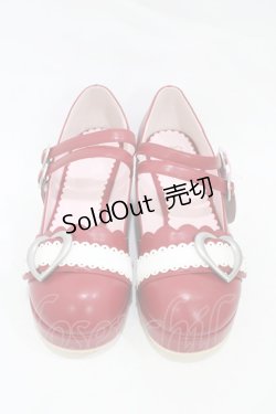 画像1: BABY,THE STARS SHINE BRIGHT / ハートバックルシューズ（2025） LL/約25.0〜25.5cm エンジ H-25-11-27-025-BA-SH-NS-ZH