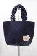 画像1: Maison de FLEUR / Little Twin Stars フリルトートバッグ  ネイビー H-25-11-27-003-LO-BG-NS-ZH (1)