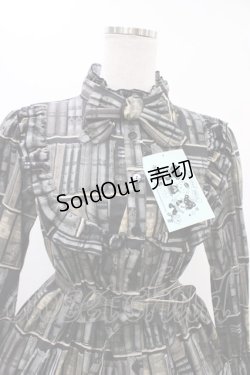 画像4: Physical Drop / チュニックワンピース【本棚柄】 Free ダーク色 H-25-11-27-029-LO-OP-NS-ZH