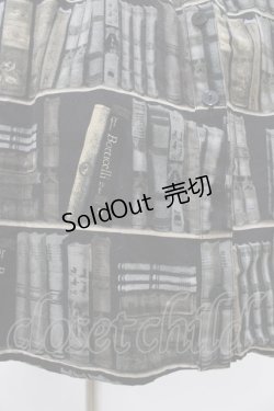 画像5: Physical Drop / チュニックワンピース【本棚柄】 Free ダーク色 H-25-11-27-029-LO-OP-NS-ZH