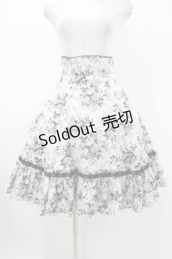 画像1: Victorian maiden / ロココブーケバッスルスカート Free ロココブラック / Rococo Black H-25-11-27-030-CL-SK-NS-ZH