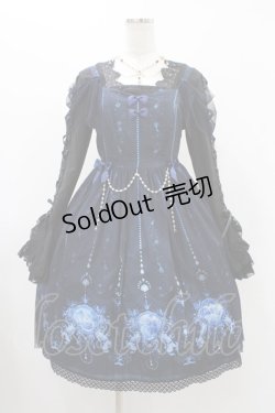 画像1: PINK UP（海外ロリータブランド） / ジャンパースカートセット 2 ネイビー H-25-11-27-031-LO-OP-NS-ZH