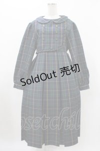 FLC / MINA*タータンチェックワンピース L グリーン H-25-11-27-032-0-OP-NS-ZH