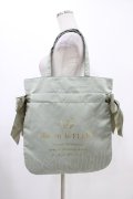 Maison de FLEUR / ダブルリボントートバッグ  グリーン H-25-11-27-004-LO-BG-NS-ZH
