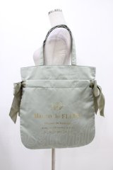 Maison de FLEUR / ダブルリボントートバッグ  グリーン H-25-11-27-004-LO-BG-NS-ZH