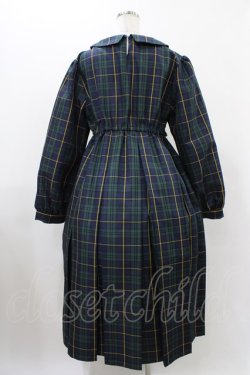 画像2: FLC / MINA*タータンチェックワンピース L グリーン H-25-11-27-032-0-OP-NS-ZH