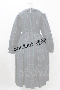 画像2: FLC / MINA*タータンチェックワンピース L グリーン H-25-11-27-032-0-OP-NS-ZH