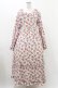 画像1: FLC / 星名桜子/2WAY花柄フリルワンピース L ピンク H-25-11-27-033-0-OP-NS-ZH (1)