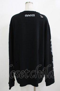画像3: QOOZA / 東京喰種×QOOZA金木研 ダメージスウェット  ブラック H-25-11-28-027-PU-TO-KB-ZH