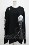 画像1: QOOZA / 東京喰種×QOOZA金木研 ダメージスウェット  ブラック H-25-11-28-028-PU-TO-KB-ZH (1)