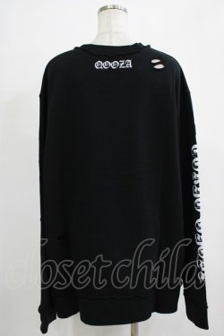 画像3: QOOZA / 東京喰種×QOOZA金木研 ダメージスウェット  ブラック H-25-11-28-028-PU-TO-KB-ZH