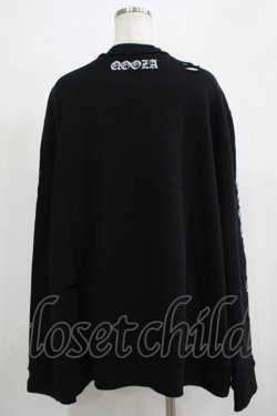 画像3: QOOZA / 東京喰種×QOOZA金木研 ダメージスウェット  ブラック H-25-11-28-029-PU-TO-KB-ZH