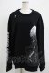 画像1: QOOZA / 東京喰種×QOOZA金木研 ダメージスウェット  ブラック H-25-11-28-030-PU-TO-KB-ZH (1)