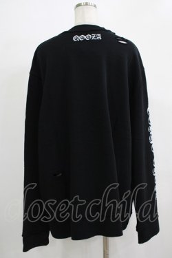 画像3: QOOZA / 東京喰種×QOOZA金木研 ダメージスウェット  ブラック H-25-11-28-030-PU-TO-KB-ZH