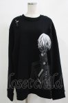 画像1: QOOZA / 東京喰種×QOOZA金木研 ダメージスウェット  ブラック H-25-11-28-031-PU-TO-KB-ZH (1)