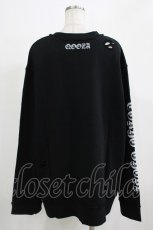 画像3: QOOZA / 東京喰種×QOOZA金木研 ダメージスウェット  ブラック H-25-11-28-031-PU-TO-KB-ZH (3)