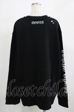 画像3: QOOZA / 東京喰種×QOOZA金木研 ダメージスウェット  ブラック H-25-11-28-031-PU-TO-KB-ZH