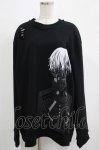 画像1: QOOZA / 東京喰種×QOOZA金木研 ダメージスウェット  ブラック H-25-11-28-032-PU-TO-KB-ZH (1)