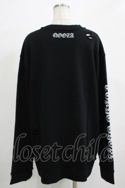 画像3: QOOZA / 東京喰種×QOOZA金木研 ダメージスウェット  ブラック H-25-11-28-032-PU-TO-KB-ZH
