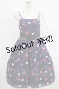 Emily Temple cute / メルティーチェリーウエストリボンワンピース  ネイビー H-25-11-28-004-ET-OP-KB-ZH