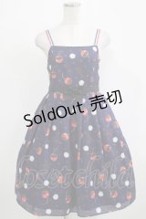 Emily Temple cute / メルティーチェリーウエストリボンワンピース  ネイビー H-25-11-28-004-ET-OP-KB-ZH