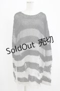 KILL STAR / Grady Knit Sweater XL ブラック×グレー H-25-11-28-035-SL-TO-KB-ZH