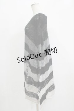 画像2: KILL STAR / Grady Knit Sweater XL ブラック×グレー H-25-11-28-035-SL-TO-KB-ZH