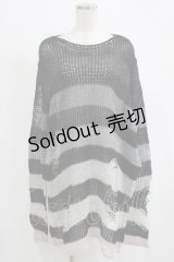 KILL STAR / Grady Knit Sweater XL ブラック×グレー H-25-11-28-036-SL-TO-KB-ZH