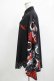画像2: ACDC RAG / ハスノハナキモノシャツ  ブラック×レッド H-25-11-28-039-PU-BL-KB-ZH (2)