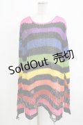 KILL STAR / Over The Rainbow Knit Sweater L レインボー H-25-11-28-040-SL-TO-KB-ZH