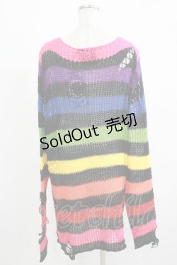 画像3: KILL STAR / Over The Rainbow Knit Sweater L レインボー H-25-11-28-040-SL-TO-KB-ZH