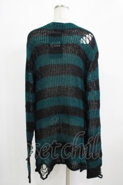 画像3: KILL STAR / Sea Punk Knit Sweater XL ブルーグリーン H-25-11-28-043-SL-TO-KB-ZH