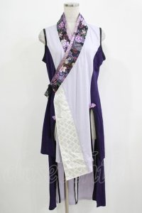Qutie Frash / 着物チュニック  紫 H-25-11-28-047-QU-TO-KB-ZT056