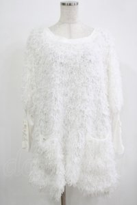 Qutie Frash / パフスリーブチュニック  白 H-25-11-28-048-QU-OP-KB-ZH