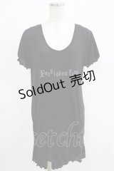 NAOTO SEVEN / プリントロングカットソー  ブラック H-25-11-28-051-HN-ZA-KB-ZH