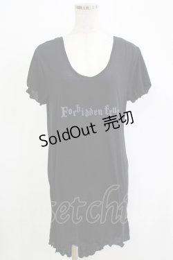 画像1: NAOTO SEVEN / プリントロングカットソー  ブラック H-25-11-28-051-HN-ZA-KB-ZH