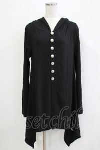 Deorart / フードカーディガン  ブラック H-25-11-28-053-PU-TO-KB-ZH