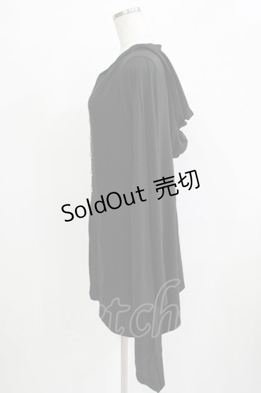 画像2: Deorart / フードカーディガン  ブラック H-25-11-28-053-PU-TO-KB-ZH (2)