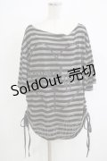 【SALE】MORPH8NE / After Taste Tops  グレー H-25-11-28-055-PU-TO-KB-ZT056