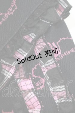 画像5: H jelly / チェックフリルトートBAG  ブラック×ピンク H-25-11-28-056-HN-BG-KB-ZH