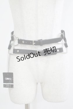画像1: KILL STAR / Irene Belt XS-S ブラック H-25-11-28-070-SL-ZA-KB-ZH