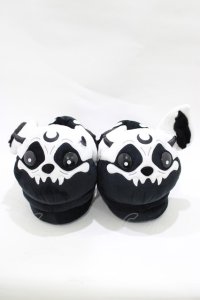 KILL STAR / Vampire Batbone Slippers SM ブラック×ホワイト H-25-11-28-071-SL-SH-KB-ZH